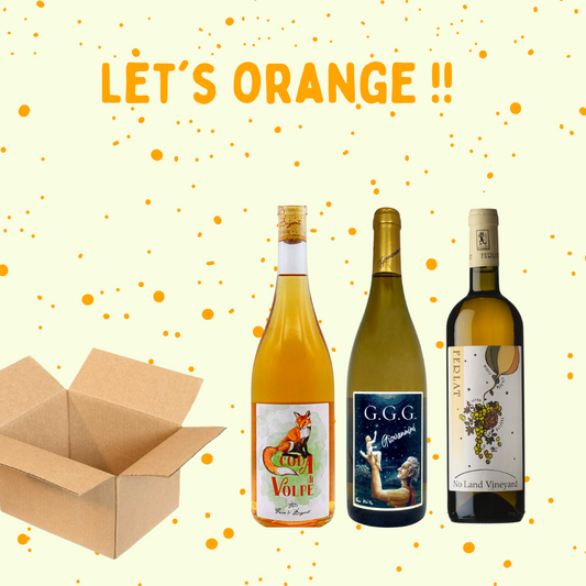 Orange wine box 